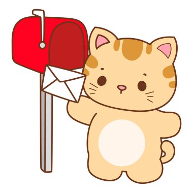 Çeşitli aktiviteleri olan bir grup sevimli kedi. Kupa defteri ve çıkartma için Kawaii hayvan kedisi. Komik kedi çizimleri..