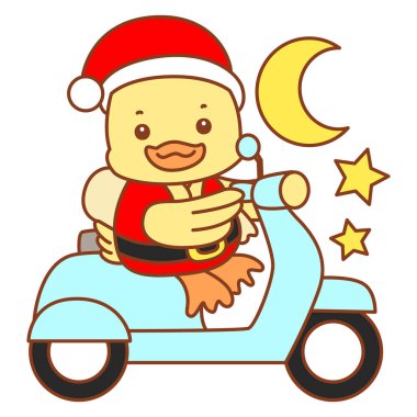 Şirin ördek vektör ikonu. Komik bebek ördek hayvan serisi örnekleri. Yumuşak Ördek Tasarımları Hayatı.