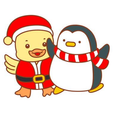 Şirin ördek vektör ikonu. Komik bebek ördek hayvan serisi örnekleri. Yumuşak Ördek Tasarımları Hayatı.