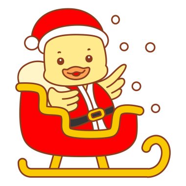 Şirin ördek vektör ikonu. Komik bebek ördek hayvan serisi örnekleri. Yumuşak Ördek Tasarımları Hayatı.