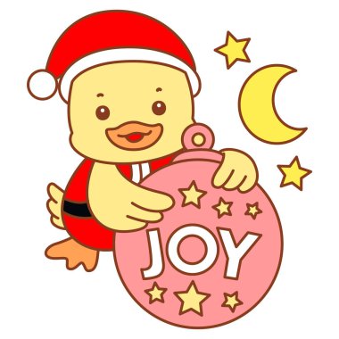 Şirin ördek vektör ikonu. Komik bebek ördek hayvan serisi örnekleri. Yumuşak Ördek Tasarımları Hayatı.