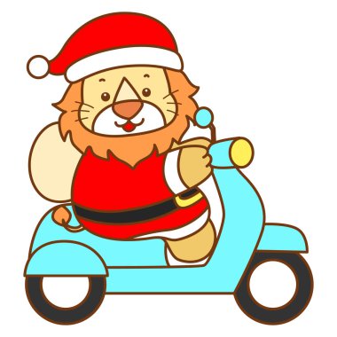 Şirin Aslan vektör ikonu. Komik bebek aslan hayvan serisi illüstrasyonu. Yumuşak Aslan Tasarımları 'nın hayatı.