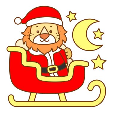 Şirin Aslan vektör ikonu. Komik bebek aslan hayvan serisi illüstrasyonu. Yumuşak Aslan Tasarımları 'nın hayatı.