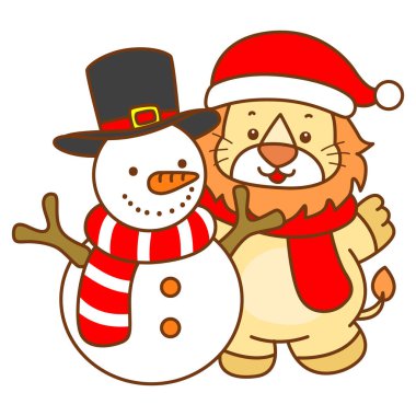 Şirin Aslan vektör ikonu. Komik bebek aslan hayvan serisi illüstrasyonu. Yumuşak Aslan Tasarımları 'nın hayatı.