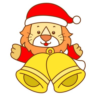 Şirin Aslan vektör ikonu. Komik bebek aslan hayvan serisi illüstrasyonu. Yumuşak Aslan Tasarımları 'nın hayatı.