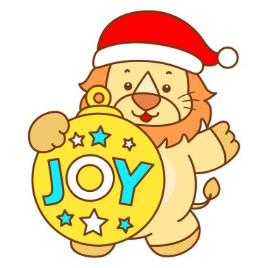 Şirin Aslan vektör ikonu. Komik bebek aslan hayvan serisi illüstrasyonu. Yumuşak Aslan Tasarımları 'nın hayatı.