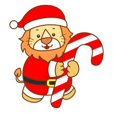 Şirin Aslan vektör ikonu. Komik bebek aslan hayvan serisi illüstrasyonu. Yumuşak Aslan Tasarımları 'nın hayatı.