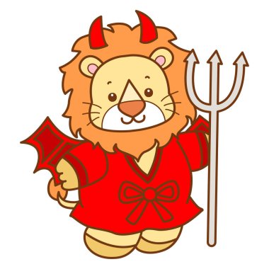 Şirin Aslan vektör ikonu. Komik bebek aslan hayvan serisi illüstrasyonu. Yumuşak Aslan Tasarımları 'nın hayatı.