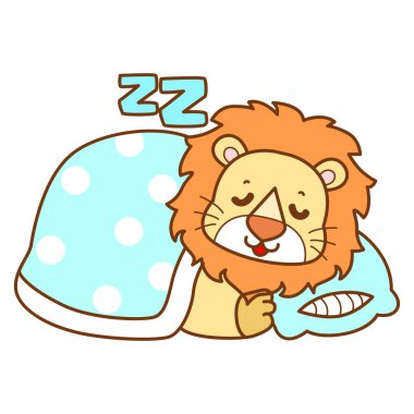 Şirin Aslan vektör ikonu. Komik bebek aslan hayvan serisi illüstrasyonu. Yumuşak Aslan Tasarımları 'nın hayatı.
