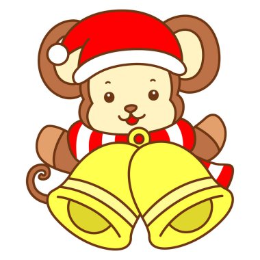 Şirin maymun vektör ikonu. Komik bebek maymun hayvan serisi örnekleri. Yumuşak Maymun Tasarımları Hayatı.