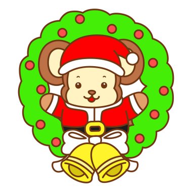 Şirin maymun vektör ikonu. Komik bebek maymun hayvan serisi örnekleri. Yumuşak Maymun Tasarımları Hayatı.