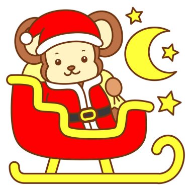 Şirin maymun vektör ikonu. Komik bebek maymun hayvan serisi örnekleri. Yumuşak Maymun Tasarımları Hayatı.