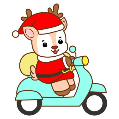 Şirin Geyik vektör simgesi. Komik bebek geyik hayvan serisi örnekleri. Yumuşak Geyik Tasarımlarının Hayatı.