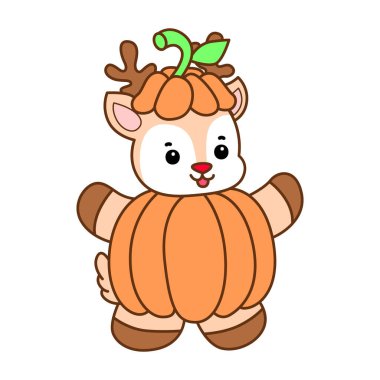 Şirin Geyik vektör simgesi. Komik bebek geyik hayvan serisi örnekleri. Yumuşak Geyik Tasarımlarının Hayatı.