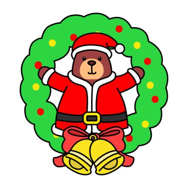 Sevimli ayı ikonu. Günlük aktivitelerde komik ayı..