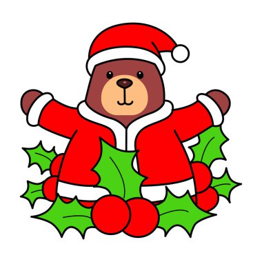 Sevimli ayı ikonu. Günlük aktivitelerde komik ayı..