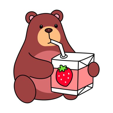 Sevimli ayı ikonu. Günlük aktivitelerde komik ayı..