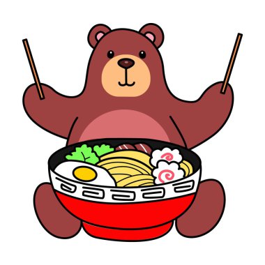 Sevimli ayı ikonu. Günlük aktivitelerde komik ayı..