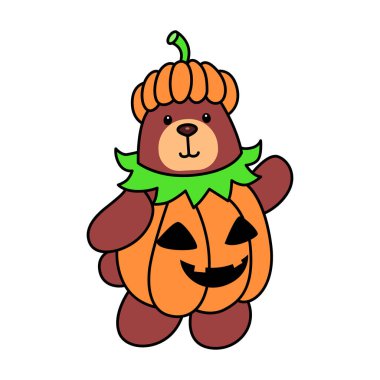 Sevimli ayı ikonu. Günlük aktivitelerde komik ayı..