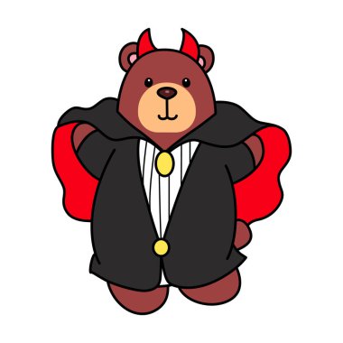 Sevimli ayı ikonu. Günlük aktivitelerde komik ayı..