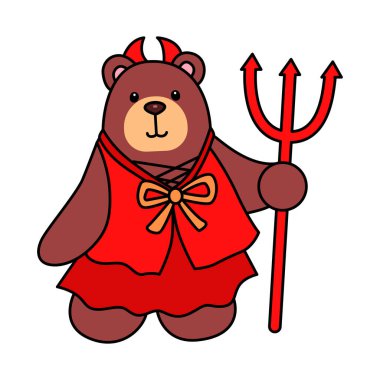 Sevimli ayı ikonu. Günlük aktivitelerde komik ayı..