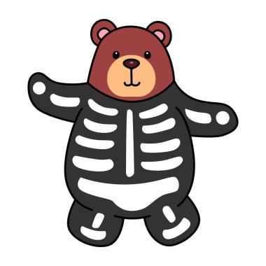 Sevimli ayı ikonu. Günlük aktivitelerde komik ayı..