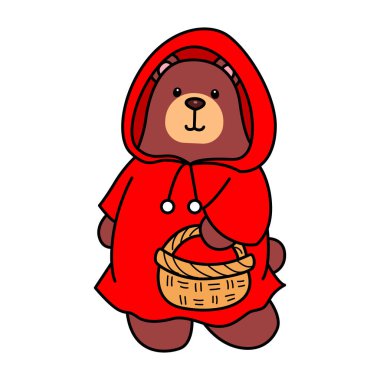 Sevimli ayı ikonu. Günlük aktivitelerde komik ayı..