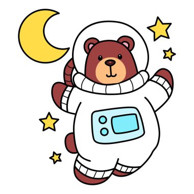 Sevimli ayı ikonu. Günlük aktivitelerde komik ayı..