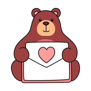 Sevimli ayı ikonu. Günlük aktivitelerde komik ayı..