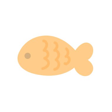 Şablon ve pastel renkli şirin yapış yapış planlayıcılar. Şirin sarı balık