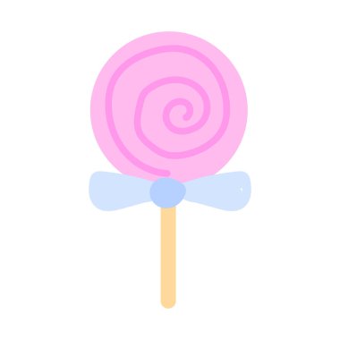 Şablon ve pastel renkli şirin yapış yapış planlayıcılar. Şirin volet lolipop ve yay.