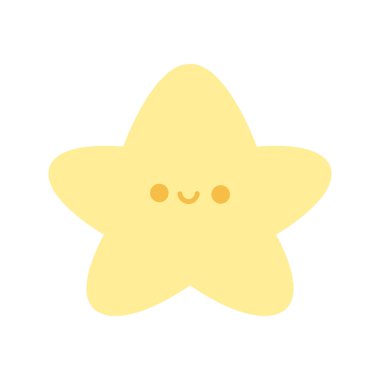 Şablon ve pastel renkli şirin yapış yapış planlayıcılar. sevimli sarı yıldız simgesi