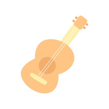 Şablon ve pastel renkli şirin yapış yapış planlayıcılar. Şirin kahverengi gitar