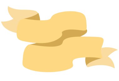 Basit sarı boş kurdele taşıyıcı sanatı. Klasik kurdele afiş çizimleri seti. Boş başlık kurdele vektör sanatı. El çizimi boş başlık klipsi sanatını ayarla. Basit başlık yay vektör klipsi sanatı.