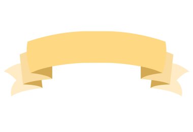 Basit sarı boş kurdele taşıyıcı sanatı. Klasik kurdele afiş çizimleri seti. Boş başlık kurdele vektör sanatı. El çizimi boş başlık klipsi sanatını ayarla. Basit başlık yay vektör klipsi sanatı.