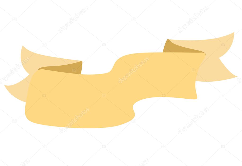 Simple yellow blank ribbon banner vector art. Set of vintage ribbon banner illustrations. Blank title ribbon vector art. Set hand drawn doodle blank title clip art. Simple title bow vector clip art.