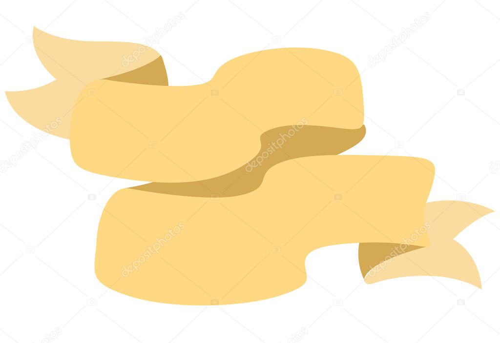 Simple yellow blank ribbon banner vector art. Set of vintage ribbon banner illustrations. Blank title ribbon vector art. Set hand drawn doodle blank title clip art. Simple title bow vector clip art.