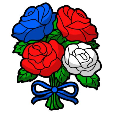 Amerika 'da Anma Günü. Amerikan bayrak simgesi. Askeri personelin mezarı..