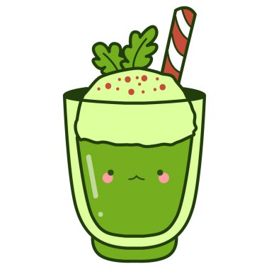 Tatlı bir tatlı ve restoran ve kafe için içecek..