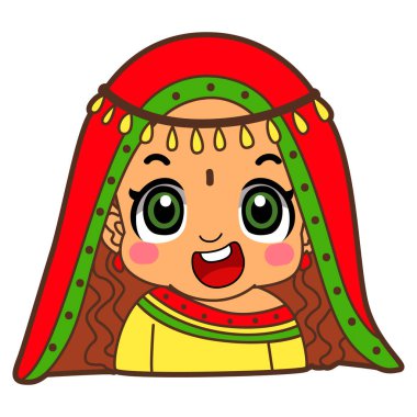 Çocukların herhangi bir ırktan farklı yüzleri var. Moğol kafkasyalı zenci ırk simgesi. Erkek ve kız çocuklarının Avatar 'ı.