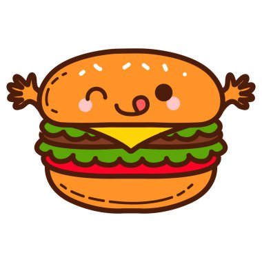 Çocuklar ve restoranlar için duygu yüklü fast food ya da abur cubur çeşitleri.