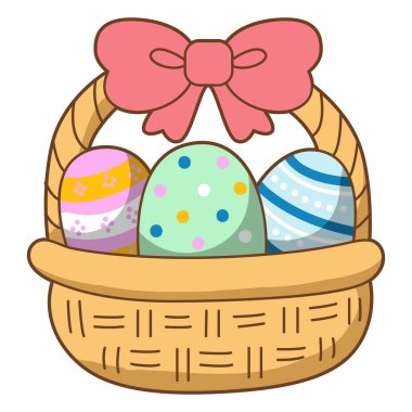 Paskalya tavşanı sürpriz hisse senedi çizimi. Yumurtalı Paskalya tavşanı hediyesi. Paskalya tebrik kartı ve şirin küçük bir tavşan. Mutluluğun sembolü.