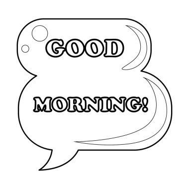 Balon içeriğinin taslağı. Kabarcık metin resimlerinin renklendirme sayfaları.