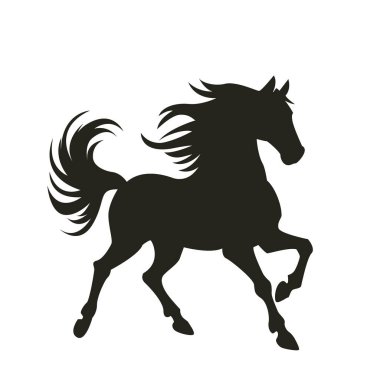 Asya Çin takvimine göre 2026 yılının kırmızı ateş atı sembolü. tebrik kartı ya da pankart.