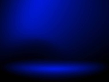 Siyah ve mavi arka plan. Web tasarım şablonları için soyut mavi arkaplan, noel, sevgililer günü, ürün stüdyosu odası ve düzgün gradyan renkte iş raporu. Ürün tasarımı tanıtımı için mavi eğimli oda veya Gradyan oda mavisi