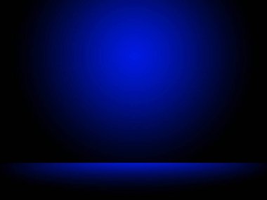 Siyah ve mavi arka plan. Web tasarım şablonları için soyut mavi arkaplan, noel, sevgililer günü, ürün stüdyosu odası ve düzgün gradyan renkte iş raporu. Ürün tasarımı tanıtımı için mavi eğimli oda veya Gradyan oda mavisi