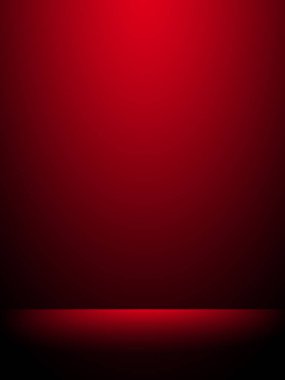 Soyut kırmızı arkaplan, sevgililer günü veya Noel tasarımı düzeni, stüdyo, web şablonu, oda ve pürüzsüz bir gradyan renk ile rapor etmek için kullanılabilir. Siyah ve kırmızı arka plan. Ürün tasarımı promosyonu için kırmızı oda