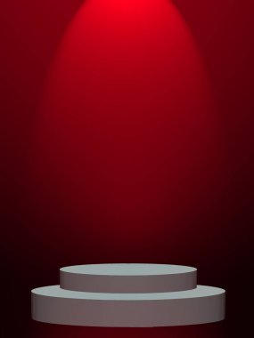 Soyut kırmızı arkaplan, sevgililer günü veya Noel tasarımı düzeni, stüdyo, web şablonu, oda ve pürüzsüz bir gradyan renk ile rapor etmek için kullanılabilir. Siyah ve kırmızı arka plan. Ürün tasarımı promosyonu için kırmızı oda