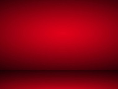 Soyut kırmızı arkaplan, sevgililer günü veya Noel tasarımı düzeni, stüdyo, web şablonu, oda ve pürüzsüz bir gradyan renk ile rapor etmek için kullanılabilir. Siyah ve kırmızı arka plan. Ürün tasarımı promosyonu için kırmızı oda