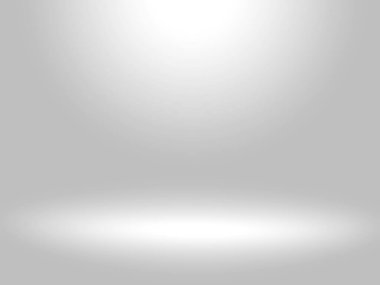 Gri ve beyaz arka plan. Web tasarım şablonları için soyut gümüş arkaplan, noel, sevgililer günü, ürün stüdyosu odası ve düzgün gradyan renkte iş raporu. Gümüş gradyan boşluk veya ürün tasarımı tanıtımı için Gradyan oda beyazı